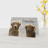Golden Lab Friends Kaart (Gele Bloem)