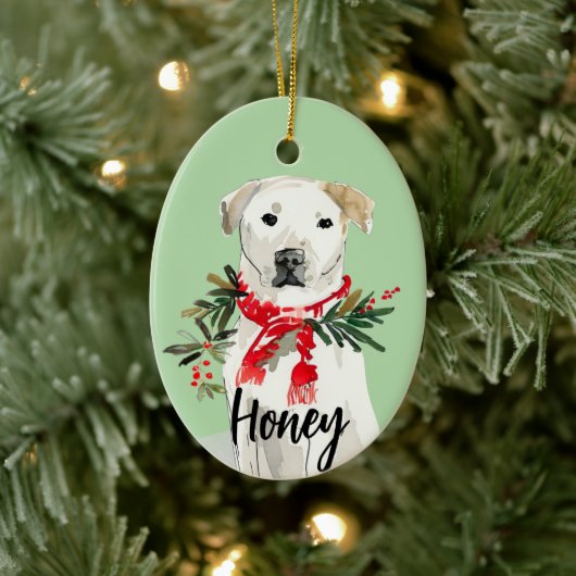 Golden Lab Keramisch Ornament (Boom)