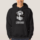 Golden Lab Papa Labrador Retriever Hoodie (Voorkant)