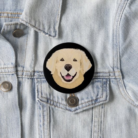 Golden Lab Ronde Button 7,6 Cm (In situ)