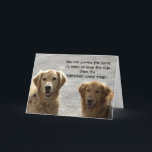 Golden Lab Vrienden Verjaardag Kaart<br><div class="desc">Twee Golden Labrador Retrievers bij elkaar. Jong en oud,  vrienden voor het leven! Samenzwering aan de gang! Het lijkt erop dat ze je gaan haasten voor de taart! Fijne verjaardag!! binnen.</div>