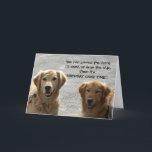 Golden Lab Vrienden Verjaardag Kaart<br><div class="desc">Twee Golden Labrador Retrievers bij elkaar. Jong en oud,  vrienden voor het leven! Samenzwering aan de gang! Het lijkt erop dat ze je gaan haasten voor de taart! Fijne verjaardag!! binnen.</div>