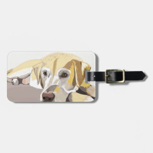 Golden Labrador Bagagelabel