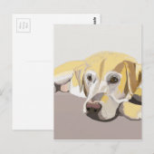 Golden Labrador Briefkaart (Voorkant / Achterkant)