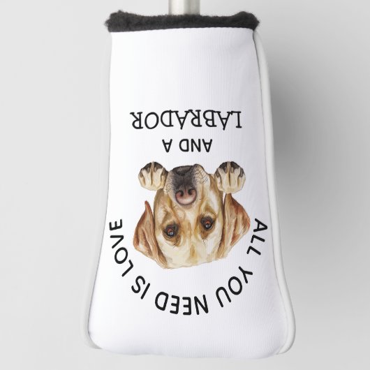 Golden Labrador Golfheadcover (Draai 90)