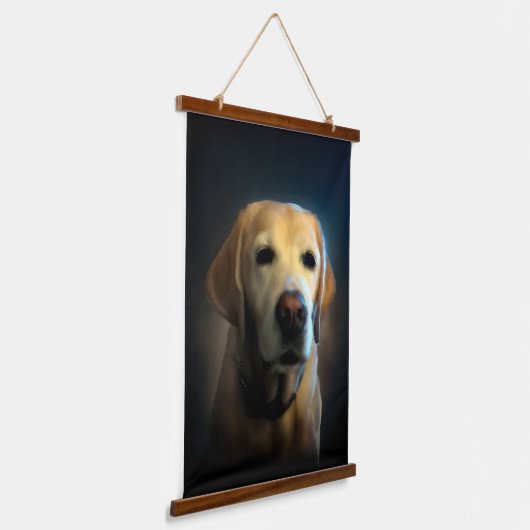 Golden Labrador Hangend Wandkleed (Gebogen)