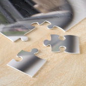 Golden Labrador in Rearview Mirror Legpuzzel (Zijkant)