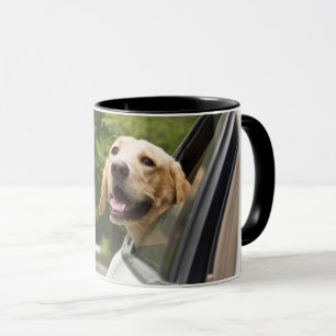 Golden Labrador in Rearview Mirror Mok