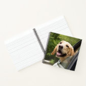 Golden Labrador in Rearview Mirror Notitieboek (Binnen)
