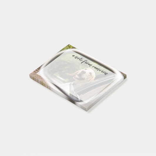 Golden Labrador in Rearview Mirror Post-it® Notes (Schuin)