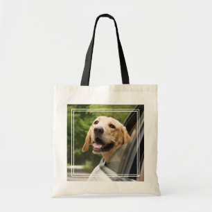 Golden Labrador in Rearview Mirror Tote Bag