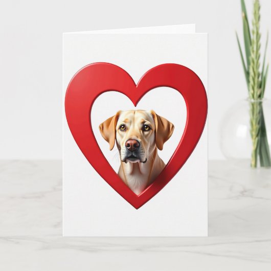 Golden Labrador Love Card Kaart (Voorkant)