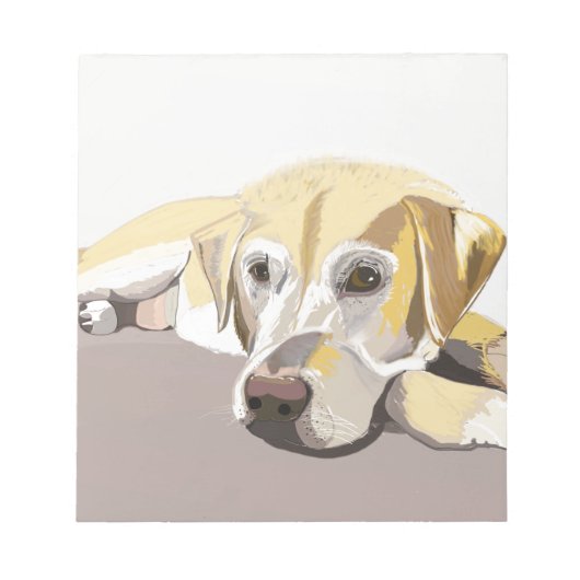 Golden Labrador Notitieblok (Voorkant)