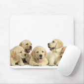 Golden Labrador Puppy Pile Muismat (Met muis)
