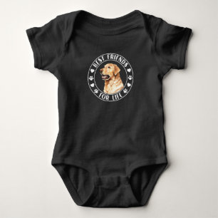 Golden Labrador Retriever Beste vrienden voor het  Romper