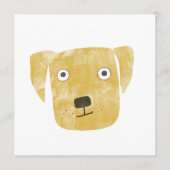 Golden Labrador Retriever Dog Birthday Card Advieskaart (Voorkant)