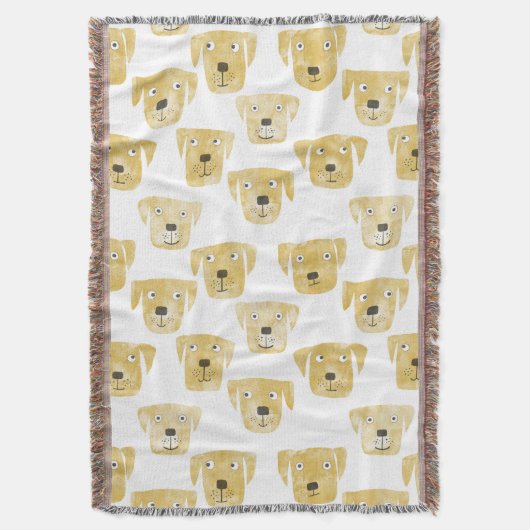 Golden Labrador Retriever Dog Deken (Voorkant Verticaal)