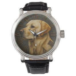 Golden Labrador Retriever Dog Horloge