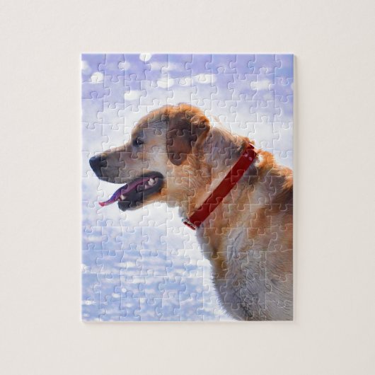 Golden Labrador Retriever Dog-lover Gift Legpuzzel (Verticaal)