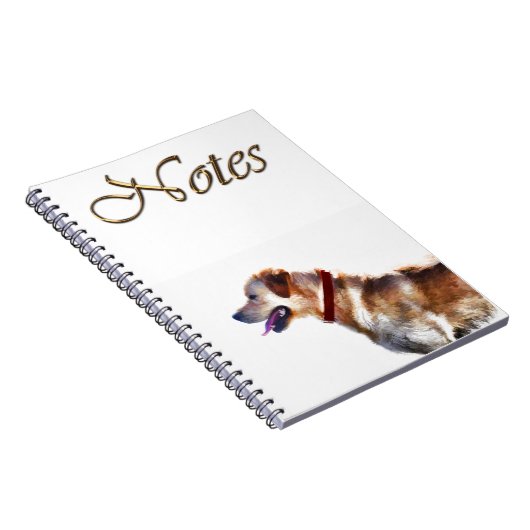 Golden Labrador Retriever Dog-lover Gift Notitieboek (Rechterzijde)