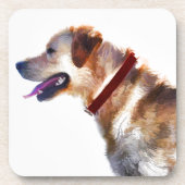 Golden Labrador Retriever Dog-lover Gift Onderzetter (Voorkant)