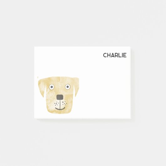 Golden Labrador Retriever Dog Persoonlijk Post-it® Notes (Voorkant)