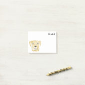 Golden Labrador Retriever Dog Persoonlijk Post-it® Notes (Op bureau)