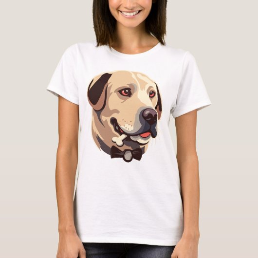 Golden Labrador Retriever Dog T-shirt (Voorkant)