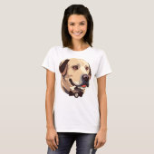 Golden Labrador Retriever Dog T-shirt (Voorkant volledig)