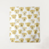 Golden Labrador Retriever Dog Wandkleed (Voorkant)