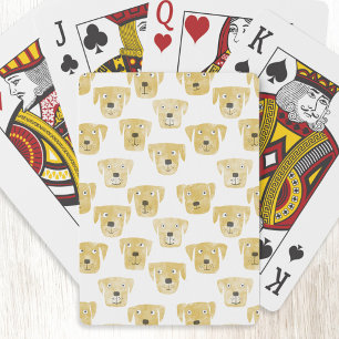 Golden Labrador Retriever Dog Waterverf Pokerkaarten
