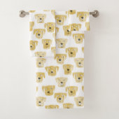 Golden Labrador Retriever Dogs Bad Handdoek (Insitu)