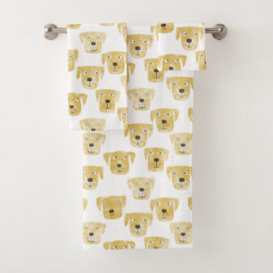 Golden Labrador Retriever Dogs Bad Handdoek