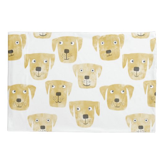 Golden Labrador Retriever Dogs Kussensloop (Achterkant-Links)