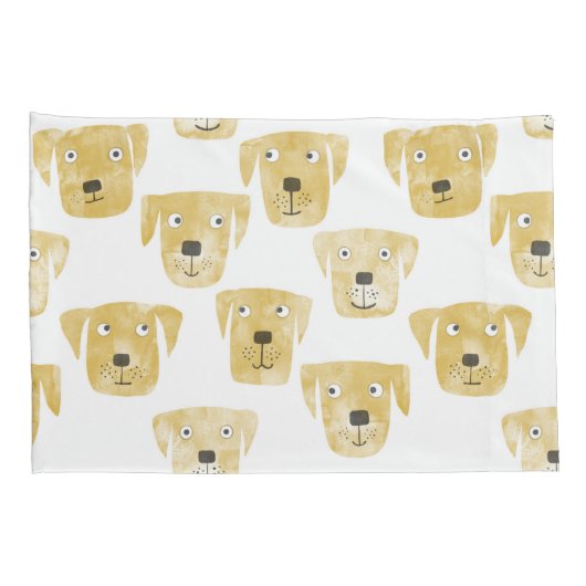 Golden Labrador Retriever Dogs Kussensloop (Achterkant-Rechts)