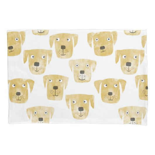 Golden Labrador Retriever Dogs Kussensloop (Voorkant-Links)