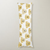Golden Labrador Retriever Dogs Lichaamskussen (Voorkant Verticaal)
