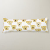 Golden Labrador Retriever Dogs Lichaamskussen (Voorkant)