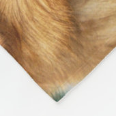 Golden Labrador Retriever Fleece Deken (Hoek)