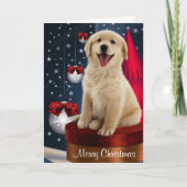 Golden Labrador Retriever Kerst Kaarten (Voorkant)