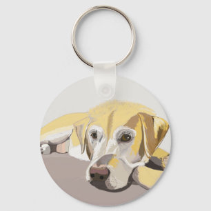 Golden Labrador Sleutelhanger