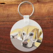 Golden Labrador Sleutelhanger (Voorkant)