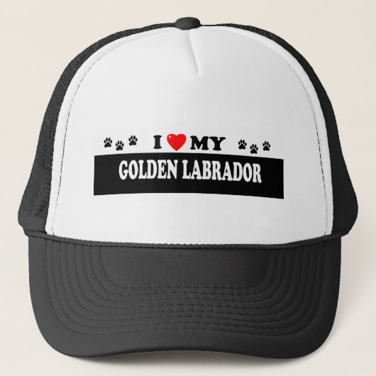 GOLDEN LABRADOR TRUCKER PET (Voorkant)