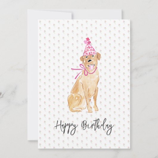 Golden Labrador Verjaardag Pet Ballonnen Dog Pet F (Voorkant)