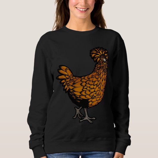 Golden Laced Poland Chicken Trui (Voorkant)