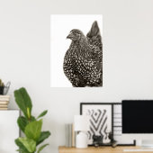 Golden Laced Wyandotte Chicken Poster (Thuiskantoor)