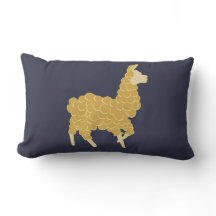Golden Lama Lumbar Cushion/ Pillow