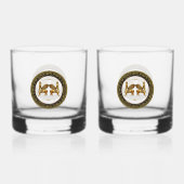Golden Lamassu Drinkware Set Whisky Glas (Voorkant)