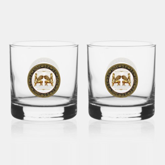 Golden Lamassu Drinkware Set Whisky Glas (Voorkant)