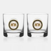 Golden Lamassu Drinkware Set Whisky Glas (Achterkant)